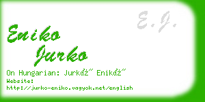 eniko jurko business card